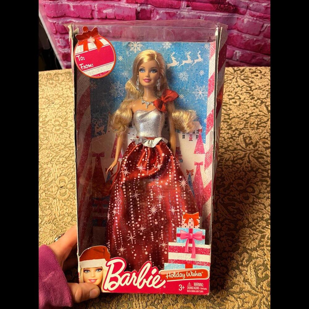 2013 Holiday Wishes Barbie Doll NIP Mattel